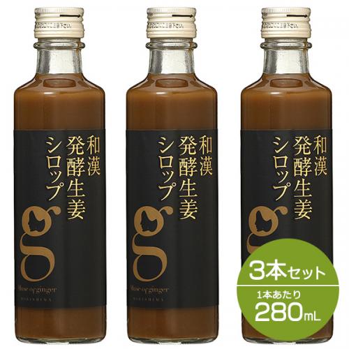 【セット】北海道アンソロポロジー 和漢発酵生姜シロップ 280mL 3本セット