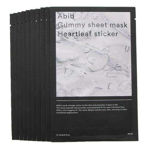 アビブ Abib ガムシートマスクパック ドクダミステッカー 27mL×10枚 スキンケア 韓国化粧品 韓国コスメ