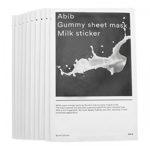 アビブ Abib ガムシートマスクパック ミルクステッカー 30mL×10枚 スキンケア 韓国化粧品 韓国コスメ
