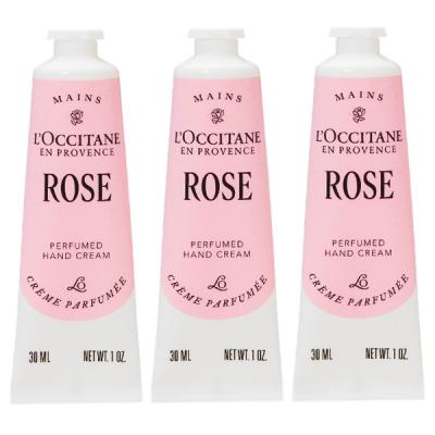�y�Z�b�g�z ���N�V�^�� LOCCITANE ���[�Y �p�t���[���h �n���h�N���[�� 3�{�Z�b�g 30mL 3�Z�b�g �n���h�N���[��